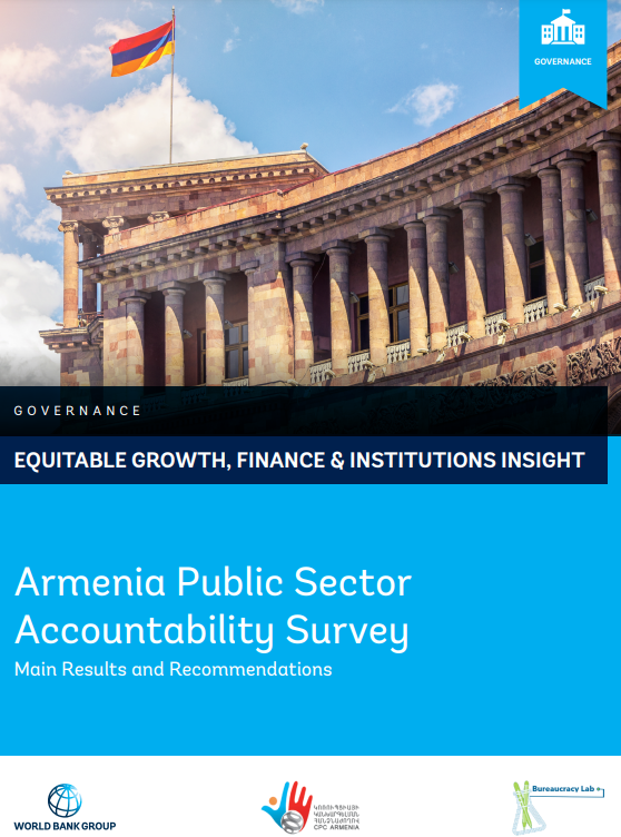 Cover of the Armenia Public Sector Accountability Survey Report