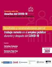 Cover of the report on COVID-19 on Colombia